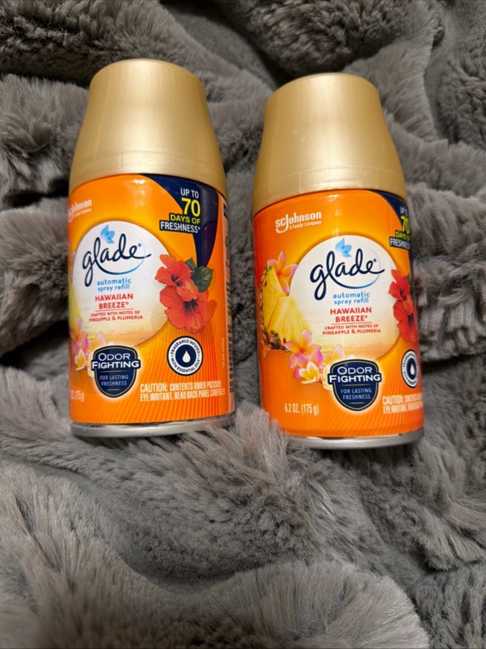 Glade Hawaiian Breeze Automatic Spray Refill - Orange and Gold x 2 6.2 oz